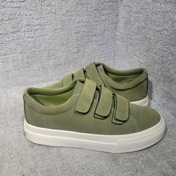 Vince Sunnyside Women's Size 6.5 Fern Green Suede Multi Strap Fashion Sneakers - Picture 7 of 10